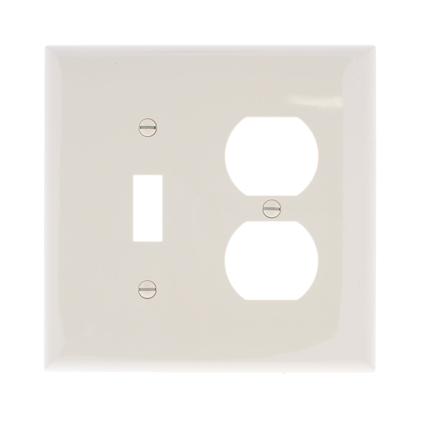 Eaton PJ18V Ivory 2-Gang Toggle Duplex Unbreakable Mid-Size Wallplate Cover 20pc