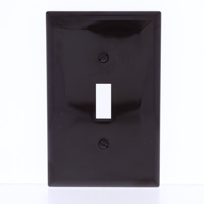 Eaton PJ1B Brown 1-Gang Toggle Switch Unbreakable Mid-Size Wallplate Nylon Cover