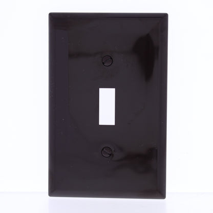 Eaton PJ1B Brown 1-Gang Toggle Switch Unbreakable Mid-Size Wallplate Nylon Cover