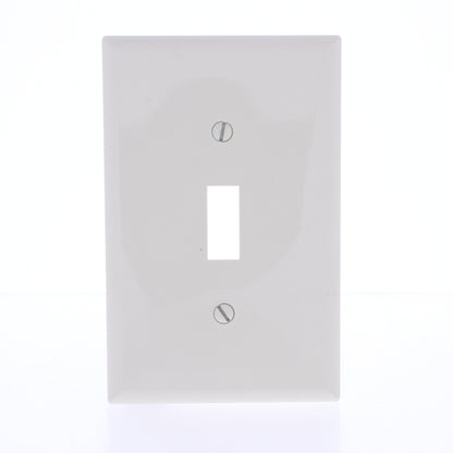 Eaton PJ1LA Lt Almond 1-Gang Toggle Unbreakable Nylon Mid-Size Wallplate Cover
