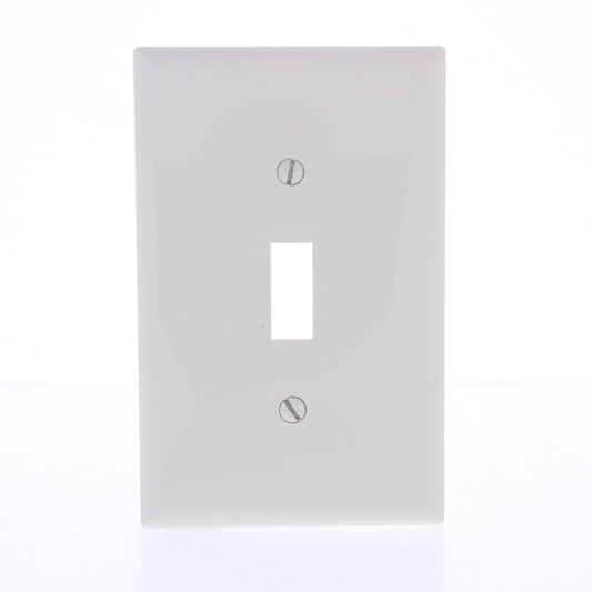 Eaton PJ1LA Lt Almond 1-Gang Toggle Unbreakable Nylon Mid-Size Wallplate Cover