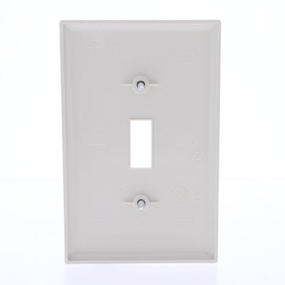 Eaton PJ1LA Lt Almond 1-Gang Toggle Unbreakable Nylon Mid-Size Wallplate Cover