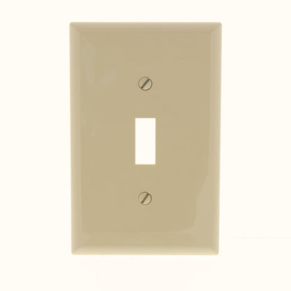 Eaton PJ1V Ivory 1-Gang Toggle Switch Unbreakable Mid-Size Wallplate Nylon Cover