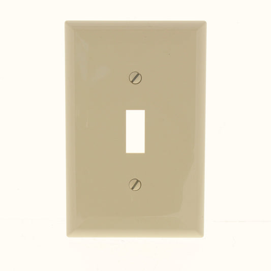 Eaton PJ1V Ivory 1-Gang Toggle Switch Unbreakable Mid-Size Wallplate Nylon Cover