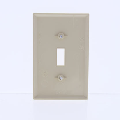 Eaton PJ1V Ivory 1-Gang Toggle Switch Unbreakable Mid-Size Wallplate Nylon Cover
