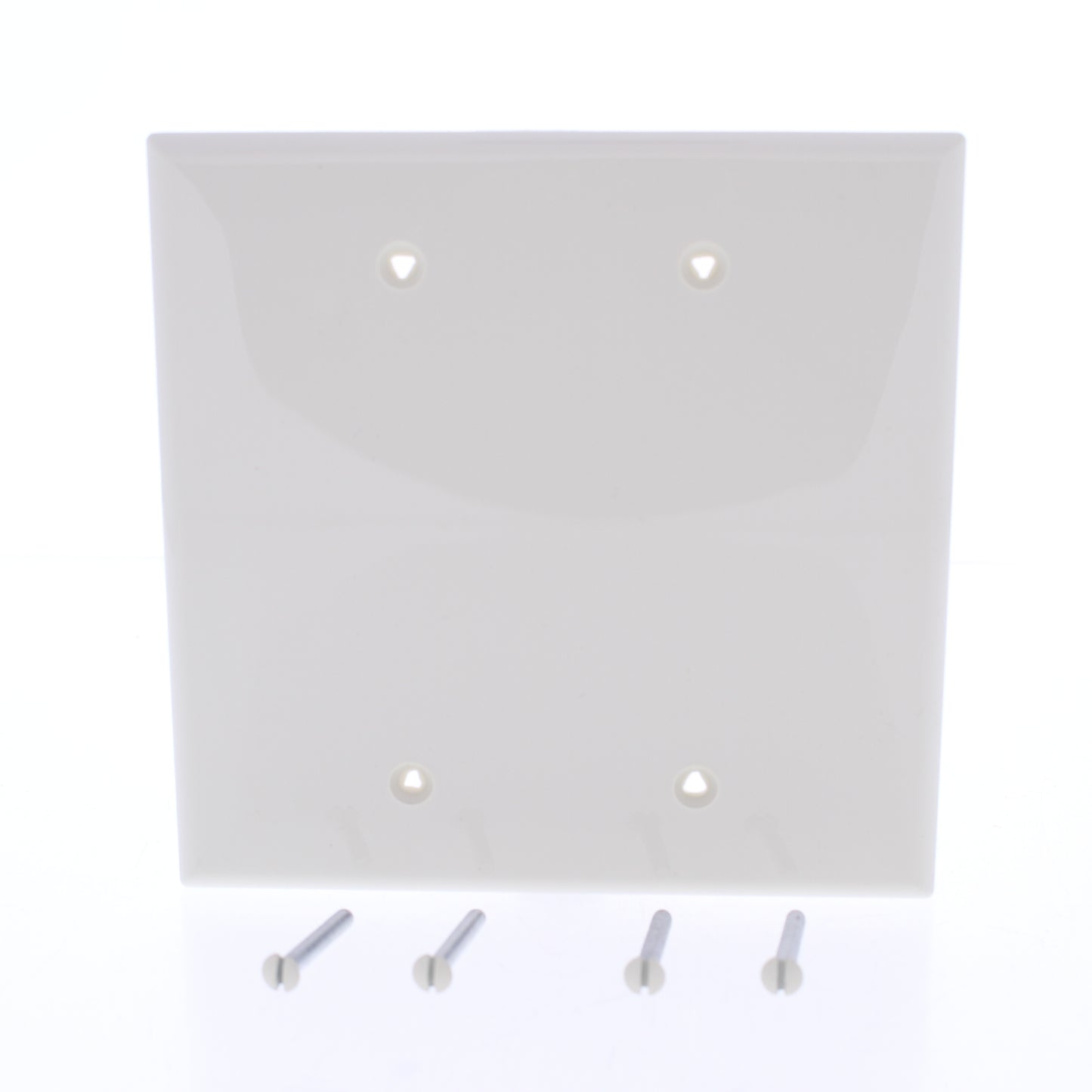 Eaton PJ23LA Light Almond 2-Gang Mid-Size Blank Nylon Wallplate Box Mount Cover