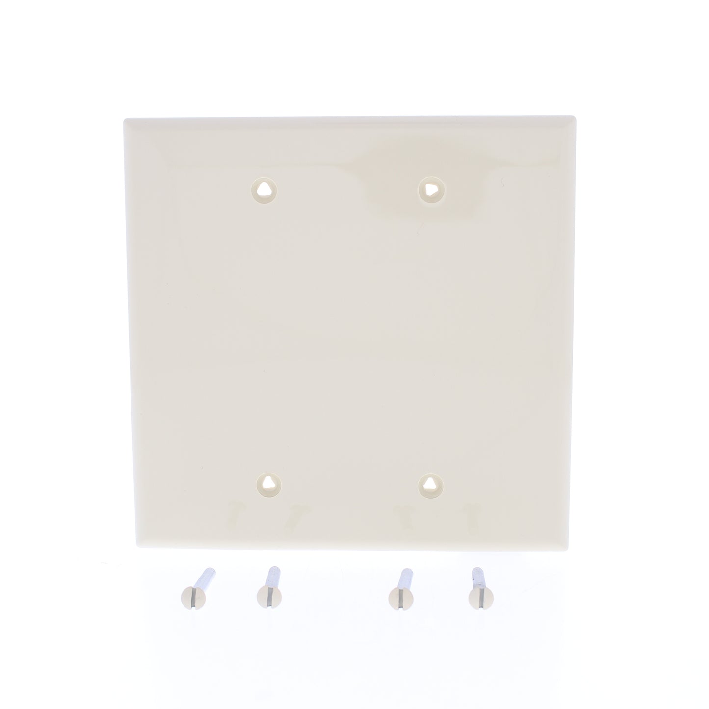 Eaton PJ23V Ivory 2-Gang Unbreakable Mid-size 2-Gang Blank Nylon Wallplate Cover