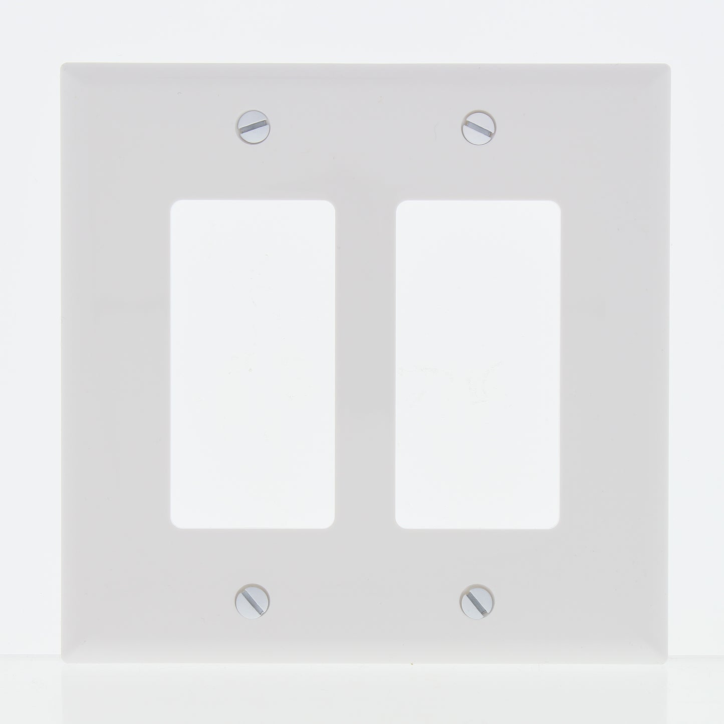 Eaton PJ262W White 2-Gang Decorator GFCI Unbreakable Mid-Size Wallplate Cover