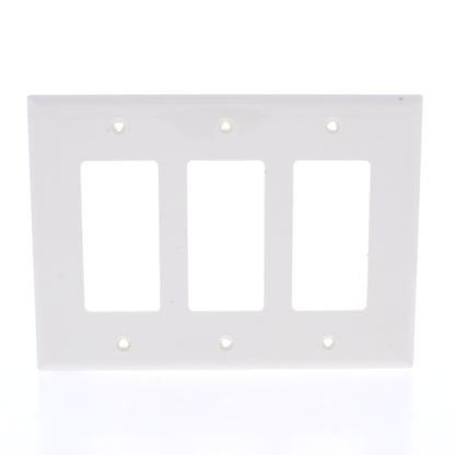 Eaton PJ263LA Light Almond 3-Gang Decorator GFCI Nylon Mid-Size Wallplate Cover