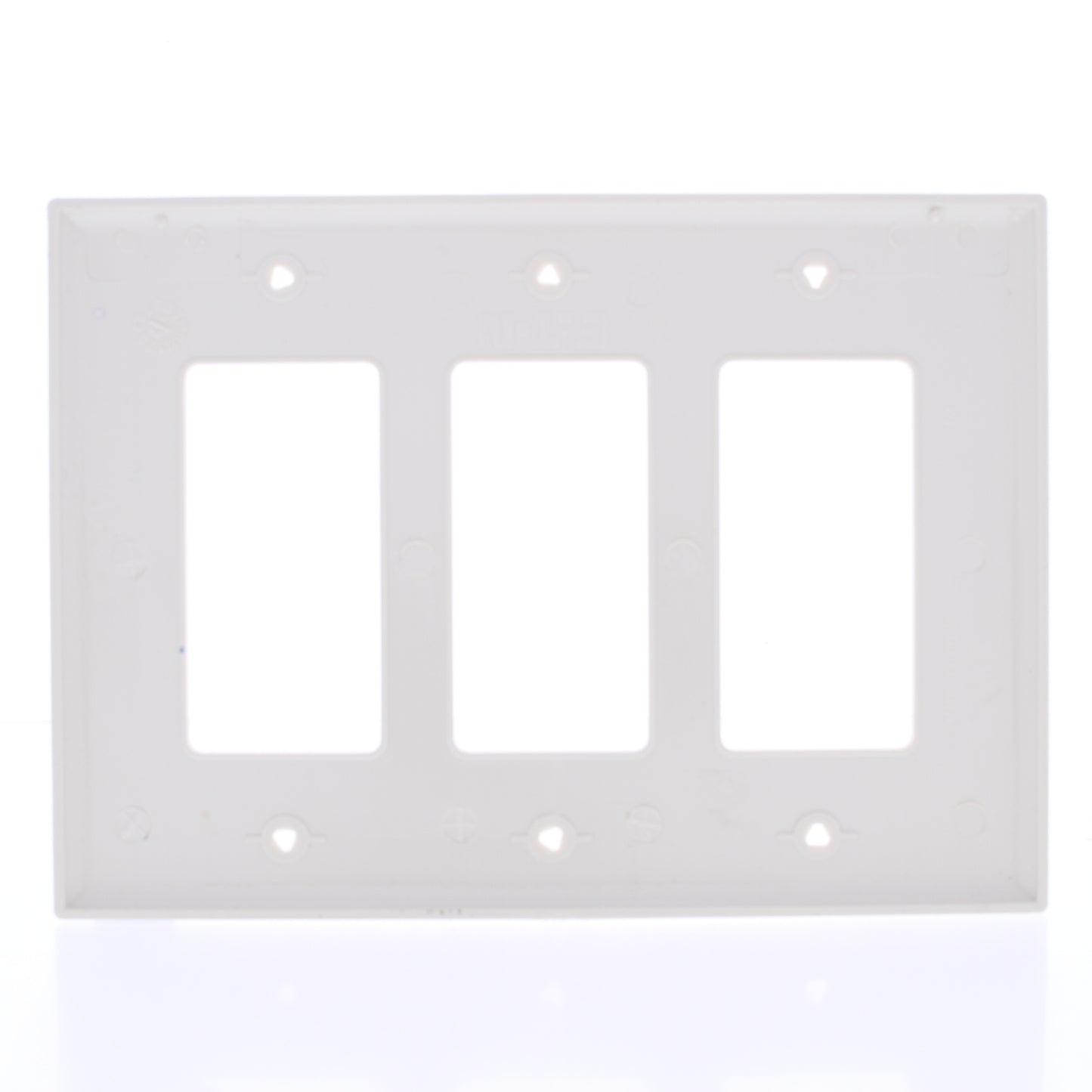 Eaton PJ263LA Light Almond 3-Gang Decorator GFCI Nylon Mid-Size Wallplate Cover
