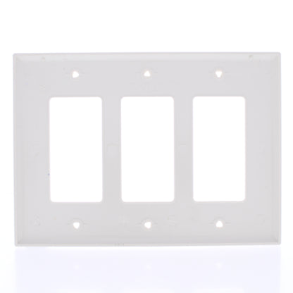 Eaton PJ263LA Light Almond 3-Gang Decorator GFCI Nylon Mid-Size Wallplate Cover