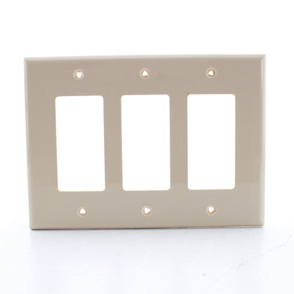 Eaton PJ263V Ivory 3-Gang Decorator GFCI Nylon Mid-Size Wallplate Cover 15-pack
