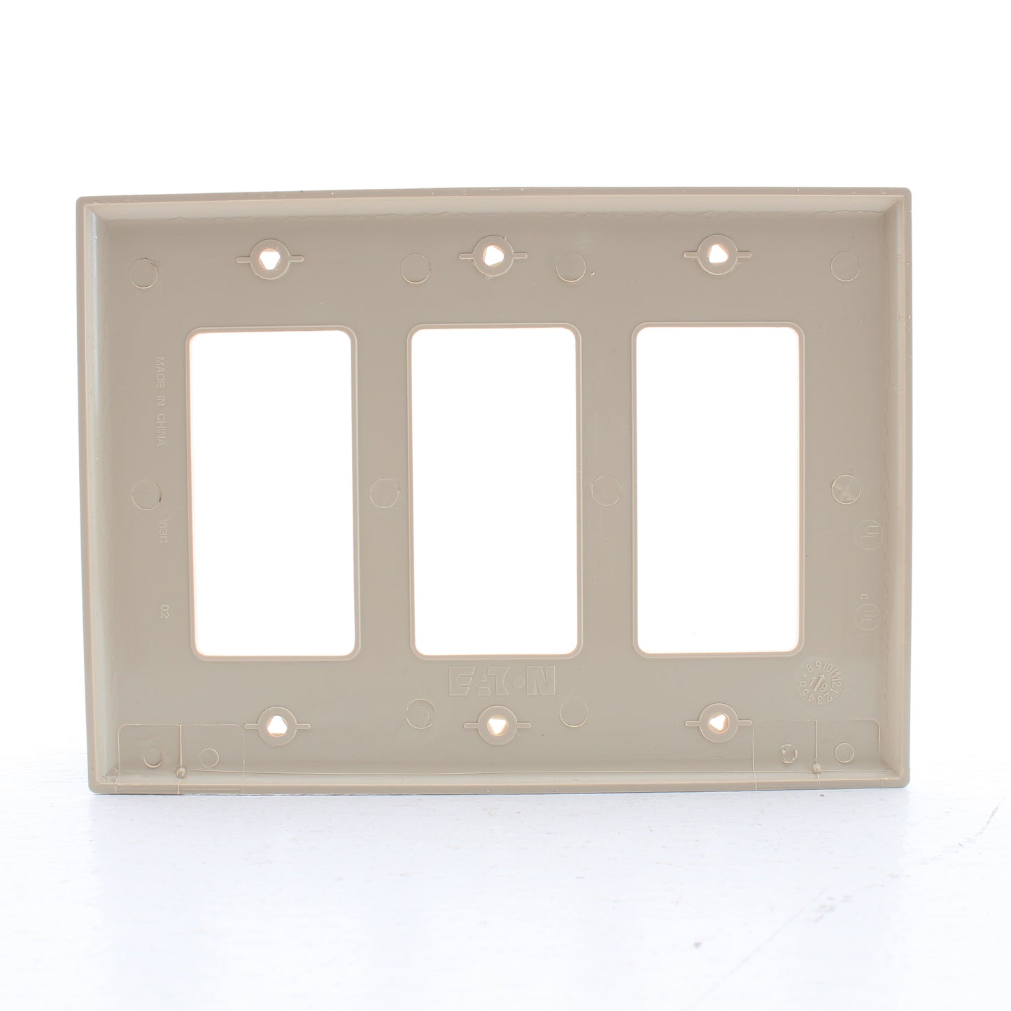 Eaton PJ263V Ivory 3-Gang Decorator GFCI Nylon Mid-Size Wallplate Cover 15-pack