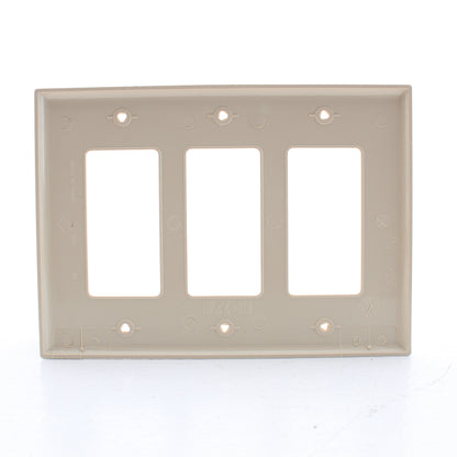 Eaton PJ263V Ivory 3-Gang Decorator GFCI Nylon Mid-Size Wallplate Cover 15-pack