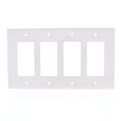 Eaton PJ264LA Light Almond 4-Gang Decorator GFCI Nylon Mid-Size Wallplate Cover