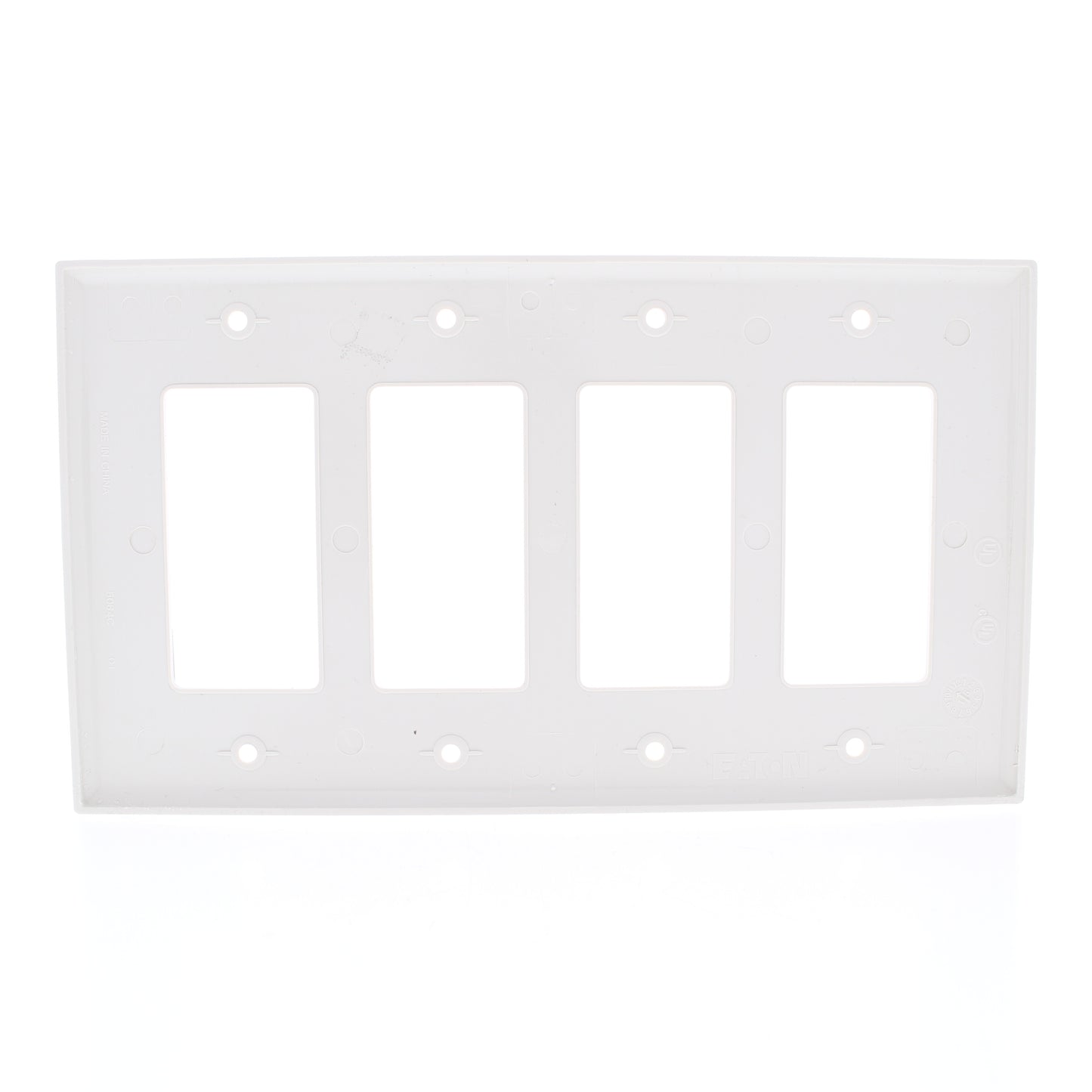 Eaton PJ264LA Light Almond 4-Gang Decorator GFCI Nylon Mid-Size Wallplate Cover