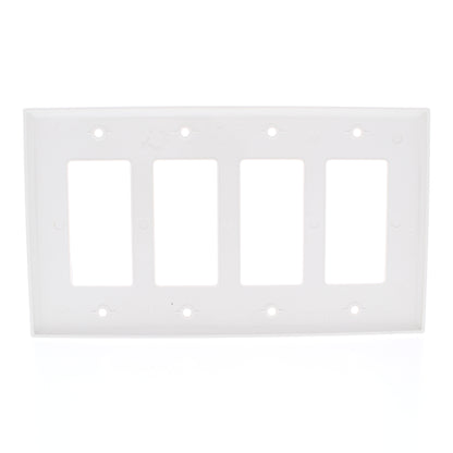 Eaton PJ264LA Light Almond 4-Gang Decorator GFCI Nylon Mid-Size Wallplate Cover