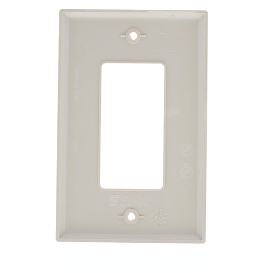 Eaton PJ26V Ivory 1-Gang Decorator GFCI Nylon Mid-Size Wallplate Cover 20-pack