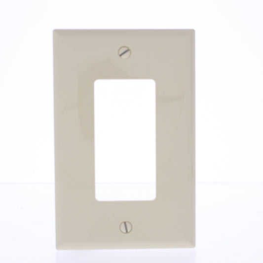Eaton PJ26V Ivory 1-Gang Decorator GFCI GFI Unbreakable Mid-Size Wallplate Cover