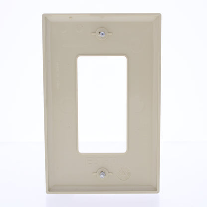 Eaton PJ26V Ivory 1-Gang Decorator GFCI GFI Unbreakable Mid-Size Wallplate Cover