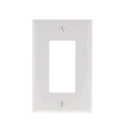 Eaton PJ26W White 1-Gang Decorator GFCI GFI Unbreakable Mid-Size Wallplate Cover