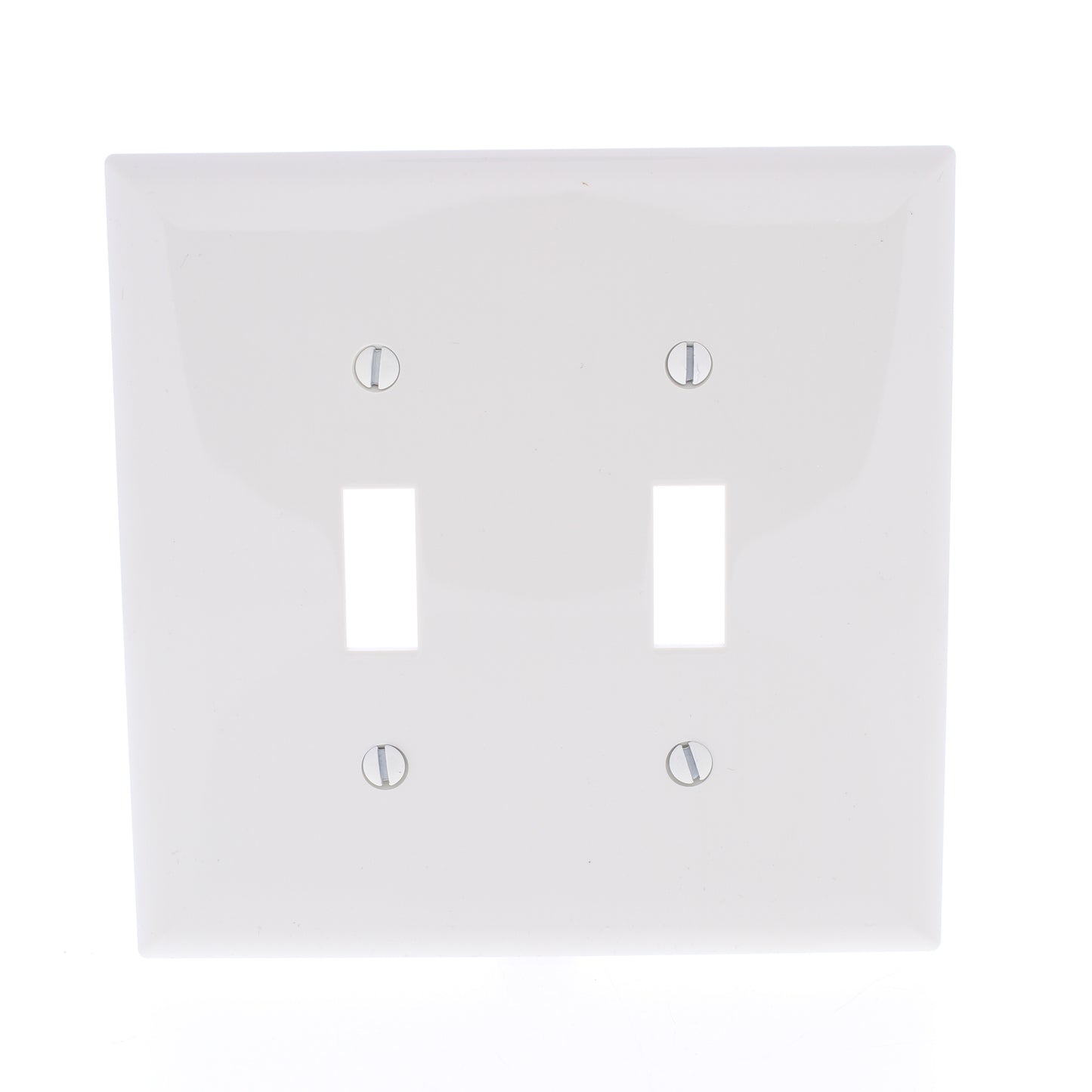 Eaton PJ2LA Lt Almond 2-Gang Toggle Unbreakable Nylon Mid-Size Wallplate Cover