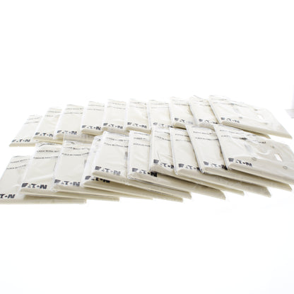 Eaton PJ2V Ivory 2-Gang Toggle Unbreakable Nylon Mid-Size Wallplate Cover 20pcs