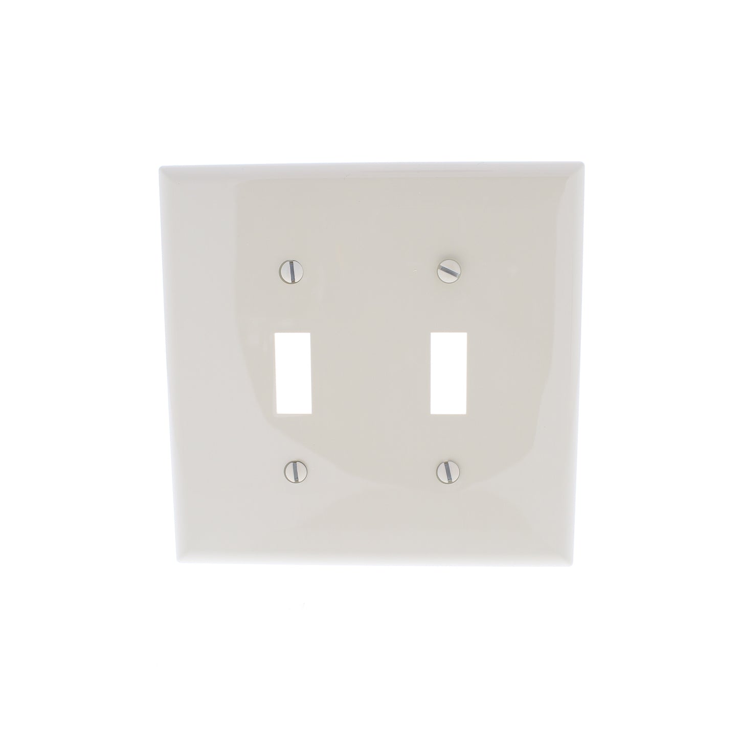 Eaton PJ2V Ivory 2-Gang Toggle Unbreakable Nylon Mid-Size Wallplate Cover 20pcs