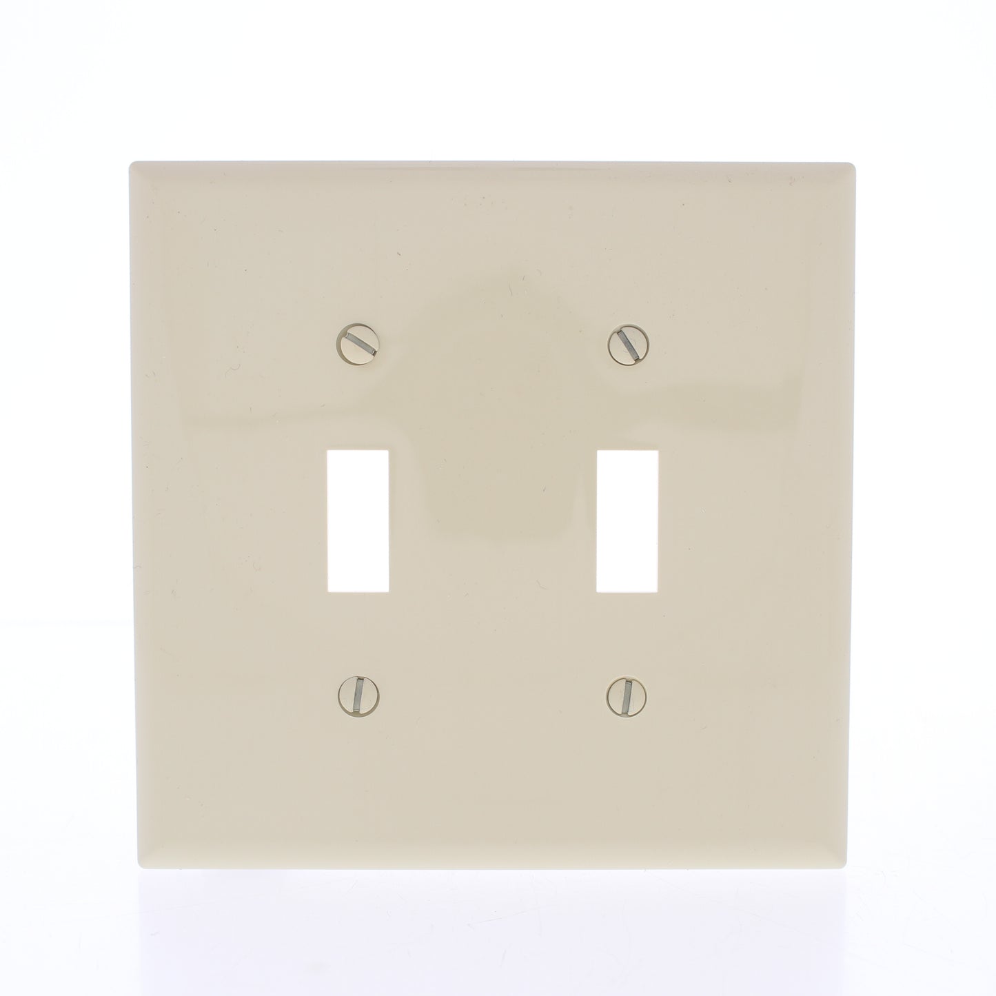 Eaton PJ2V Ivory 2-Gang Toggle Switch Unbreakable Mid-Size Wallplate Nylon Cover