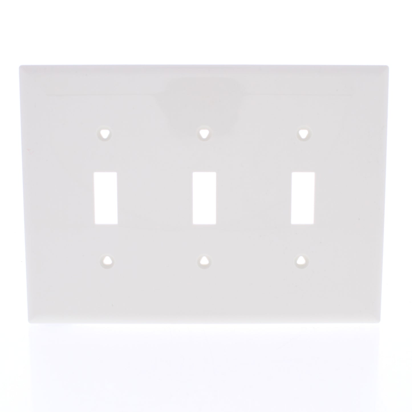 Eaton PJ3LA Lt Almond 3-Gang Toggle Unbreakable Nylon Mid-Size Wallplate Cover