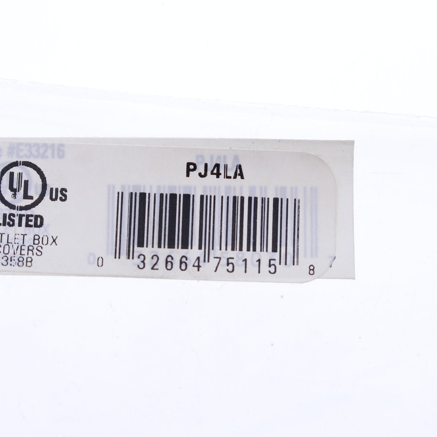 Eaton PJ4LA Lt Almond 4-Gang Toggle Unbreakable Nylon Mid-Size Wallplate Cover