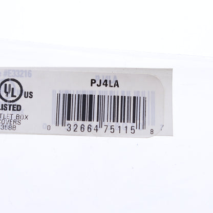 Eaton PJ4LA Lt Almond 4-Gang Toggle Unbreakable Nylon Mid-Size Wallplate Cover