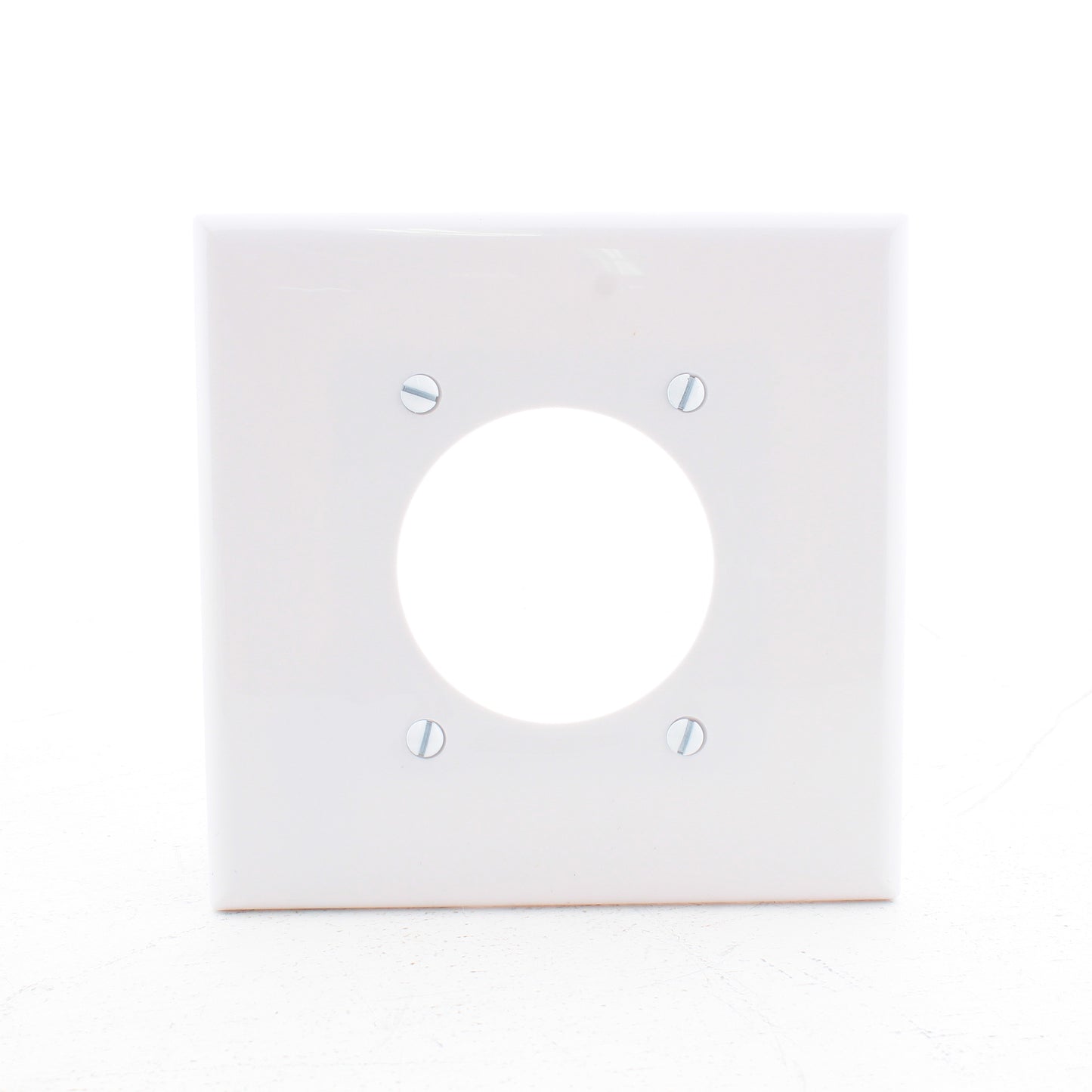 Eaton PJ703W White 2-Gang 2.15" Dia Outlet Unbreakable Mid-Size Wallplate Cover