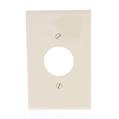 Eaton PJ7V Ivory 1-Gang 1.406" Outlet Unbreakable Nylon Mid-Size Wallplate Cover