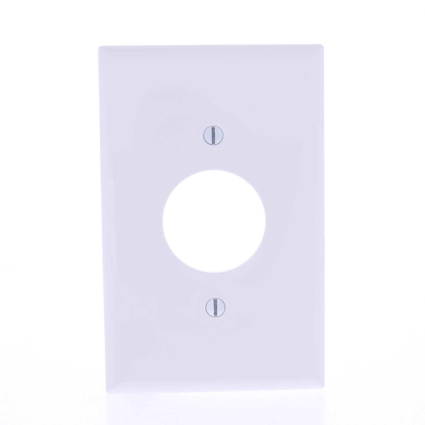 Eaton PJ7W White 1-Gang 1.406" Outlet Unbreakable Nylon Mid-Size Wallplate Cover