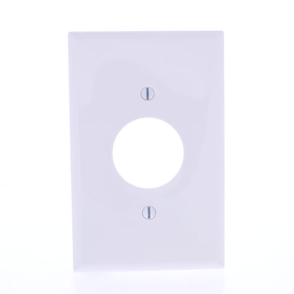 Eaton PJ7W White 1-Gang 1.406" Outlet Unbreakable Nylon Mid-Size Wallplate Cover