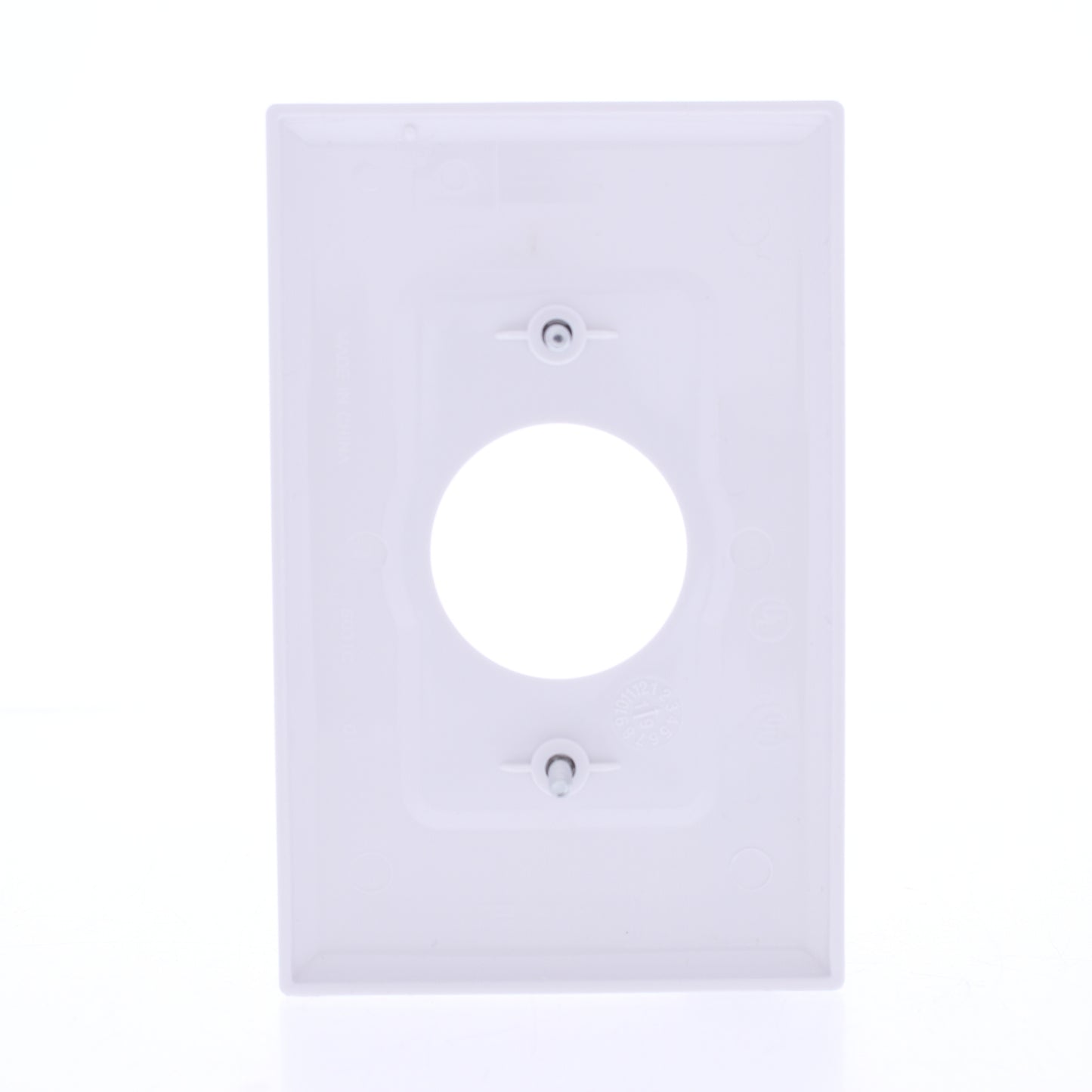 Eaton PJ7W White 1-Gang 1.406" Outlet Unbreakable Nylon Mid-Size Wallplate Cover