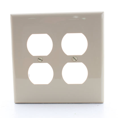 Eaton PJ82V Ivory 2-Gang Duplex Outlet Unbreakable Mid-Size Wallplates 20pcs