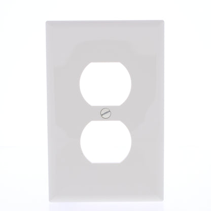Eaton PJ8LA Lt Almond 1-Gang Duplex Unbreakable Nylon Mid-Size Wallplate Cover