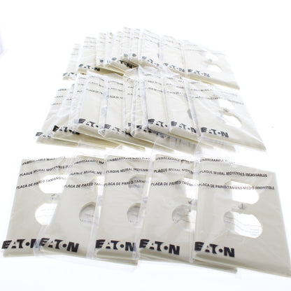 Eaton PJ8V Ivory 1-Gang Duplex Unbreakable Nylon Mid-Size Wallplate Cover 25pcs