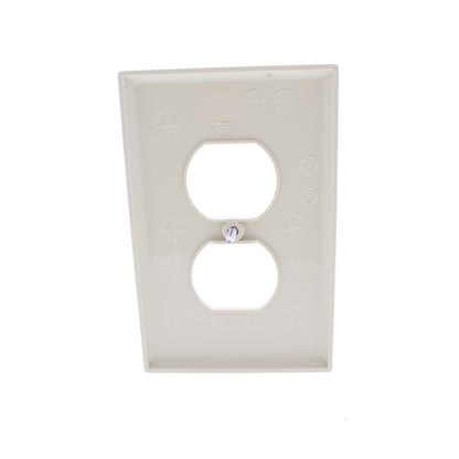 Eaton PJ8V Ivory 1-Gang Duplex Unbreakable Nylon Mid-Size Wallplate Cover 25pcs