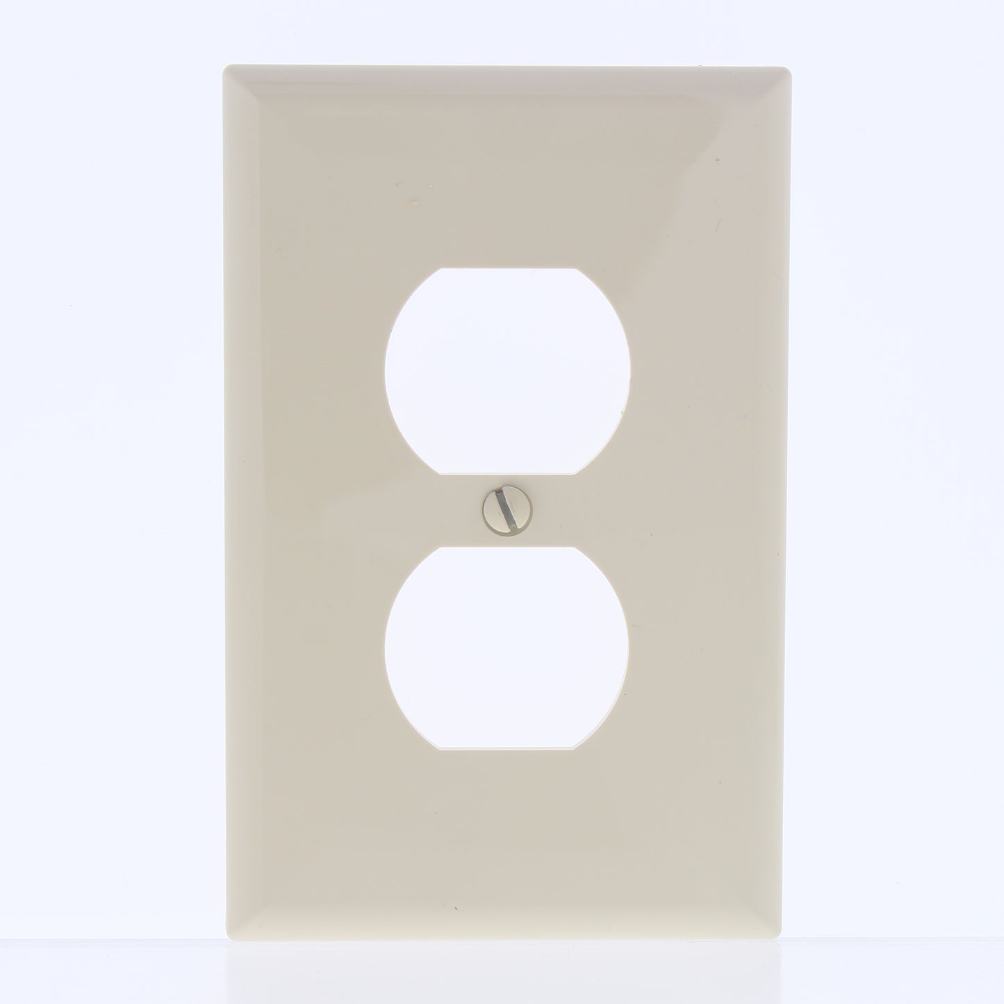 Eaton PJ8V Ivory 1-Gang Duplex Outlet Unbreakable Mid-Size Wallplate Nylon Cover