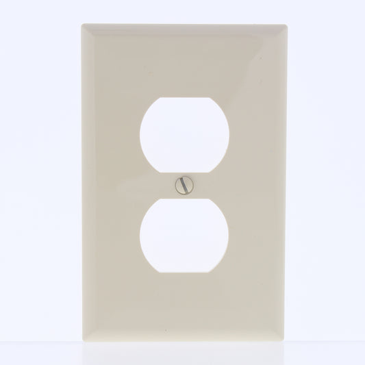 Eaton PJ8V Ivory 1-Gang Duplex Outlet Unbreakable Mid-Size Wallplate Nylon Cover