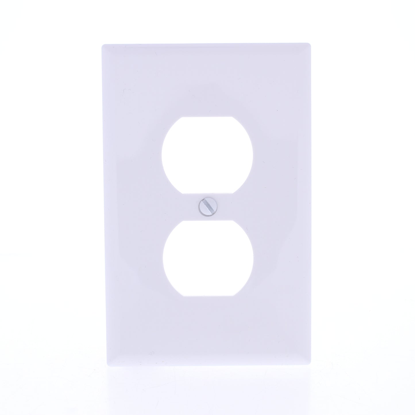 Eaton PJ8W White 1-Gang Duplex Outlet Unbreakable Mid-Size Wallplate Nylon Cover