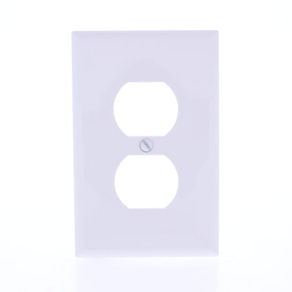 Eaton PJ8W White 1-Gang Duplex Outlet Unbreakable Mid-Size Wallplate Nylon Cover