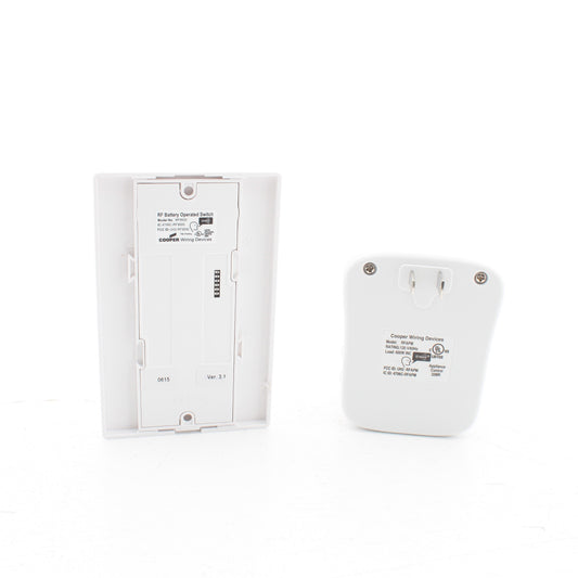 Eaton RFASAPMDW White Anyplace Switch w/Lamp Module Z-Wave RF Battery Operated