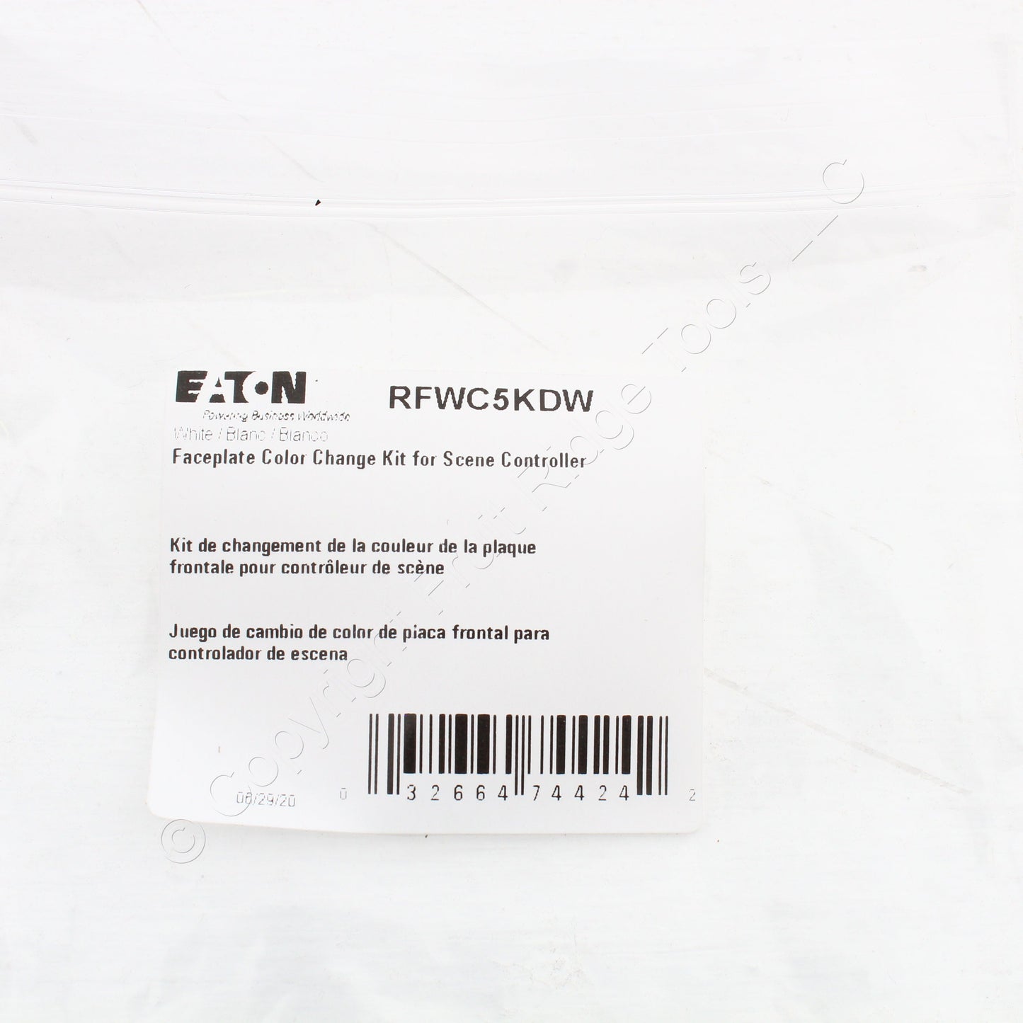 Eaton White Color Change Kit For 5-Button Scene Controller Keypad RFWC5KDW