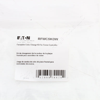 Eaton White Color Change Kit For 5-Button Scene Controller Keypad RFWC5KDW
