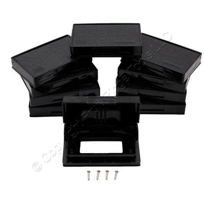 Eaton 3966BK Black Weather Resistant Horizontal GFCI Self-Closing Covers 10-Pack