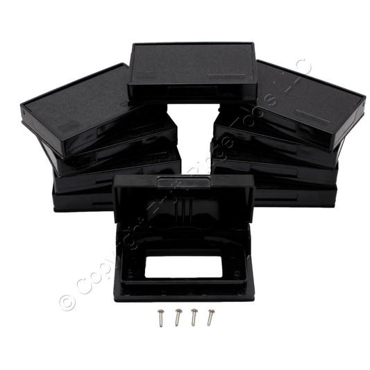 Eaton 3966BK Black Weather Resistant Horizontal GFCI Self-Closing Covers 10-Pack
